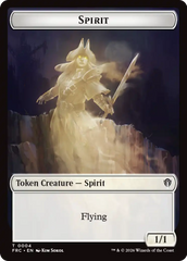 Goblin // Spirit Double-Sided Token [Reality Fracture Commander Tokens] | Gaming Infinity