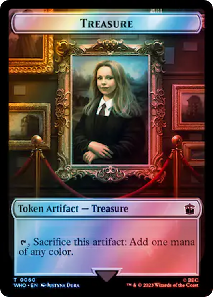 Soldier // Treasure (0060) Double-Sided Token (Surge Foil) [Doctor Who Tokens] | Gaming Infinity