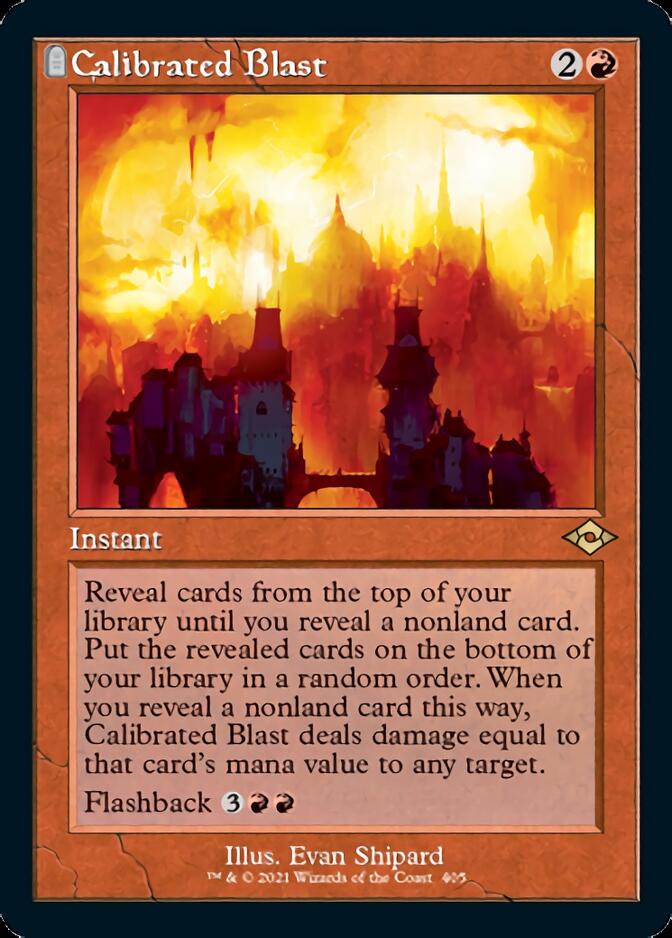 Calibrated Blast (Retro Foil Etched) [Modern Horizons 2] | Gaming Infinity