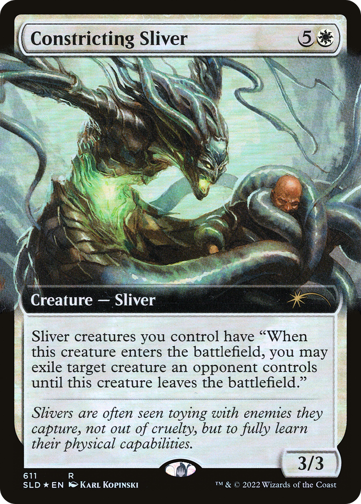 Constricting Sliver (Extended Art) [Secret Lair Drop Promos] | Gaming Infinity