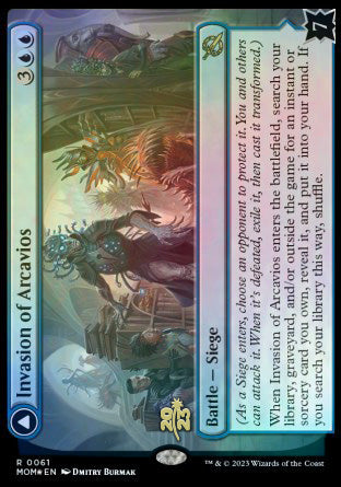 Invasion of Arcavios // Invocation of the Founders [March of the Machine Prerelease Promos] | Gaming Infinity
