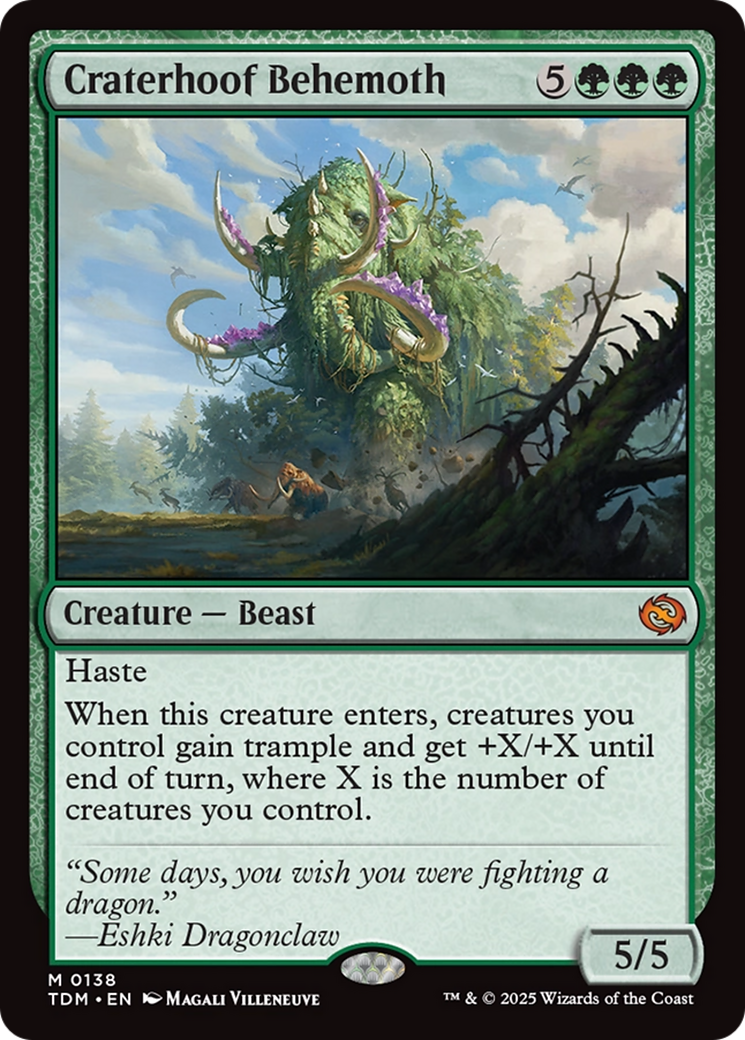 Craterhoof Behemoth [Tarkir: Dragonstorm] | Gaming Infinity