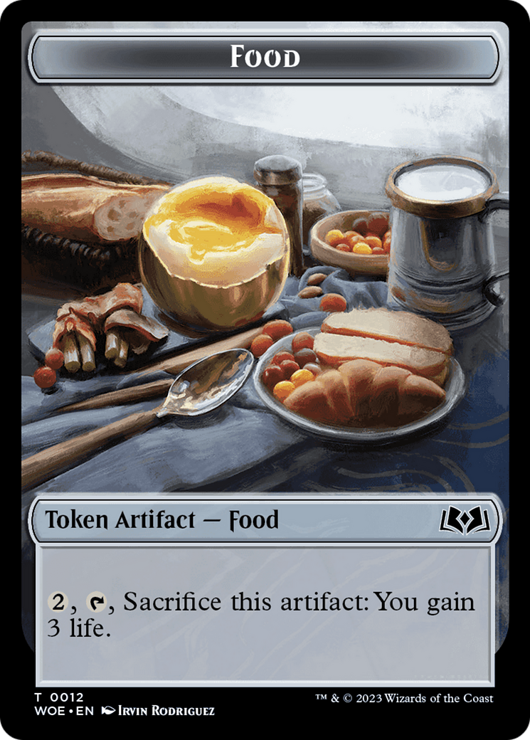 Bird // Food (0012) Double-Sided Token [Wilds of Eldraine Tokens] | Gaming Infinity