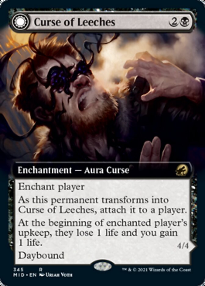 Curse of Leeches // Leeching Lurker (Extended Art) [Innistrad: Midnight Hunt] | Gaming Infinity