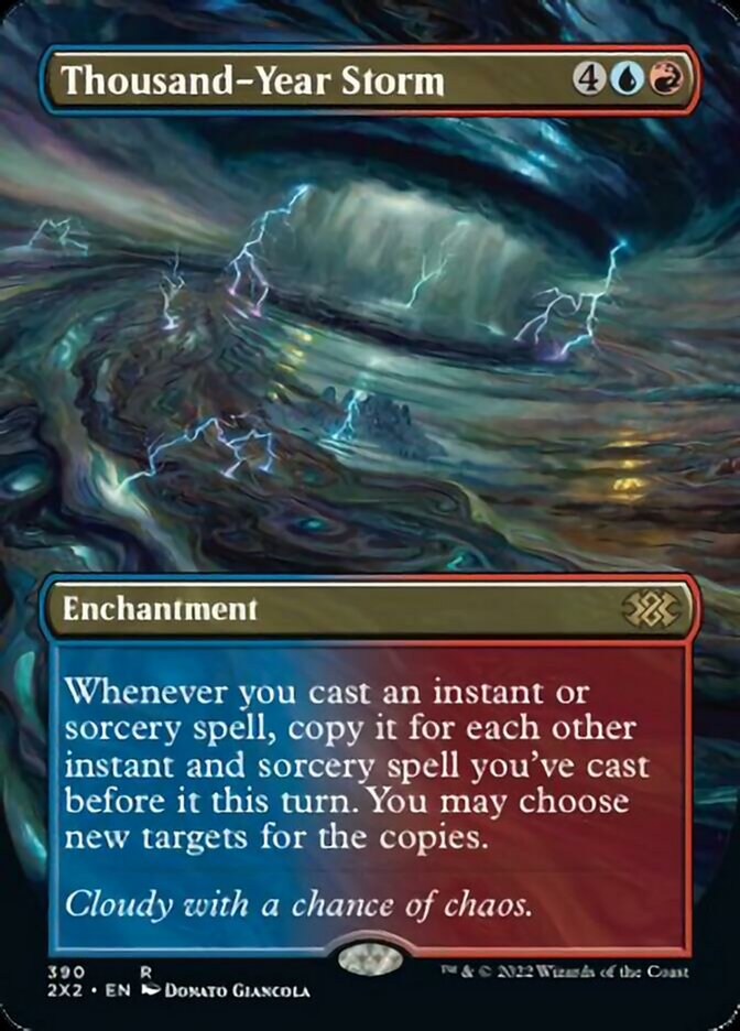 Thousand-Year Storm (Borderless Alternate Art) [Double Masters 2022] | Gaming Infinity