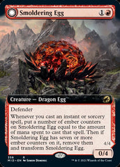 Smoldering Egg // Ashmouth Dragon (Extended Art) [Innistrad: Midnight Hunt] | Gaming Infinity