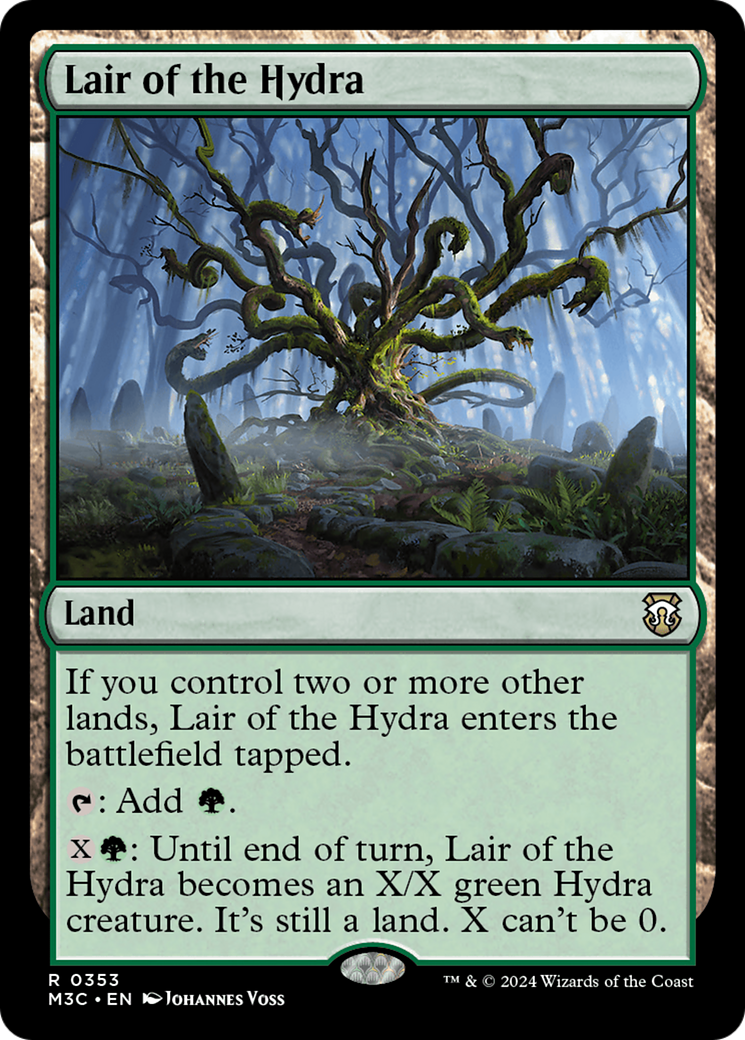Lair of the Hydra (Ripple Foil) [Modern Horizons 3 Commander] | Gaming Infinity