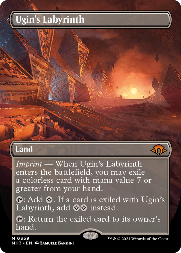 Ugin's Labyrinth (Borderless) [Modern Horizons 3] | Gaming Infinity