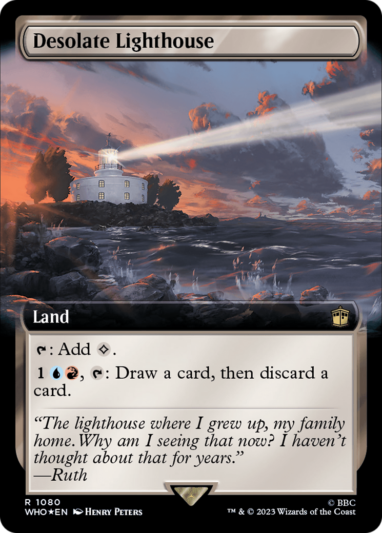 Desolate Lighthouse (Extended Art) (Surge Foil) [Doctor Who] | Gaming Infinity