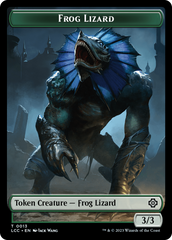 Frog Lizard // Merfolk (0003) Double-Sided Token [The Lost Caverns of Ixalan Commander Tokens] | Gaming Infinity