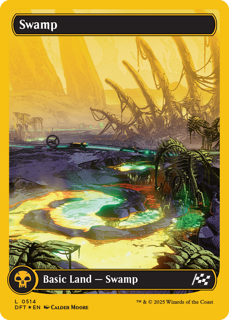 Swamp (0514) (First-Place Foil) [Aetherdrift] | Gaming Infinity