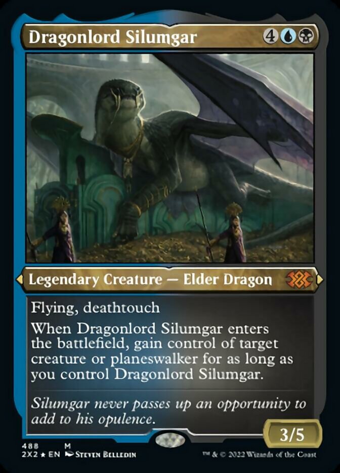 Dragonlord Silumgar (Foil Etched) [Double Masters 2022] | Gaming Infinity