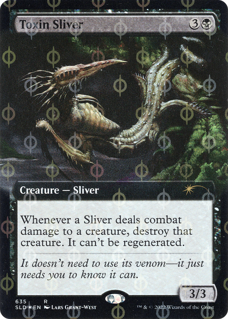 Toxin Sliver (Extended Art) (Step-and-Compleat Foil) [Secret Lair Drop Promos] | Gaming Infinity