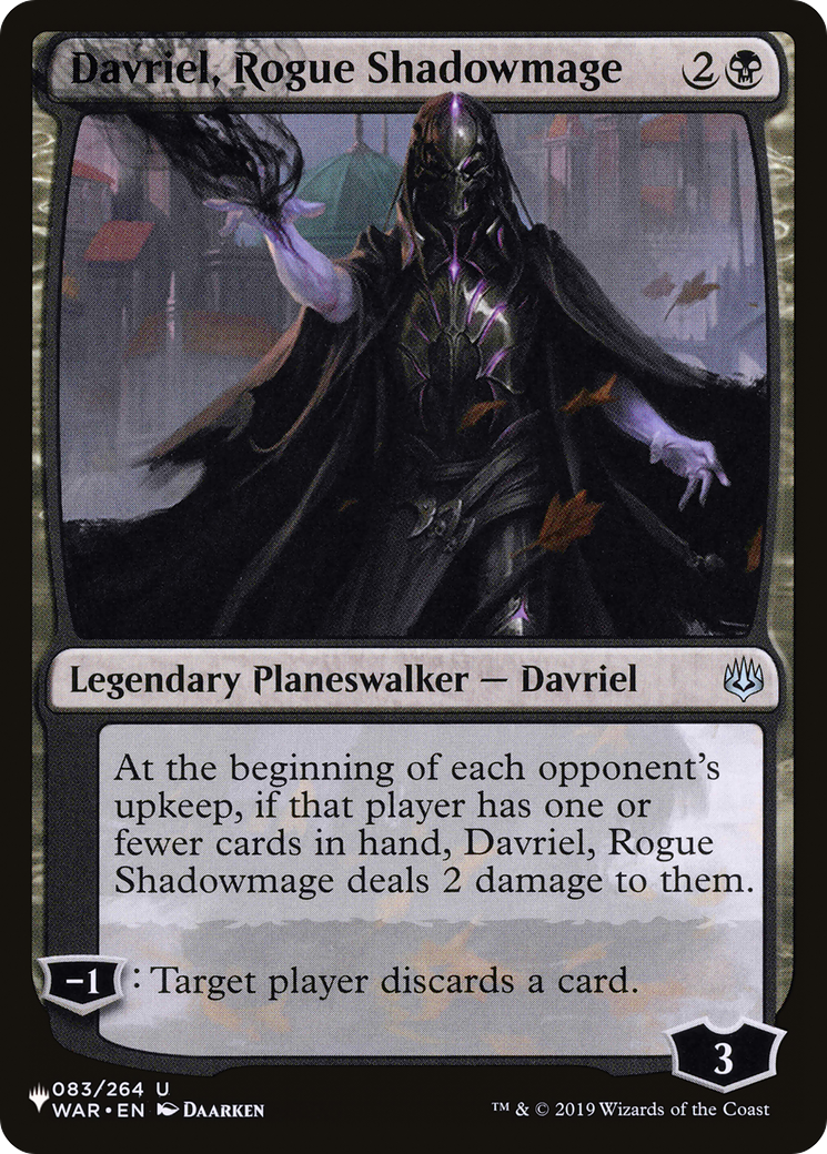 Davriel, Rogue Shadowmage [The List] | Gaming Infinity