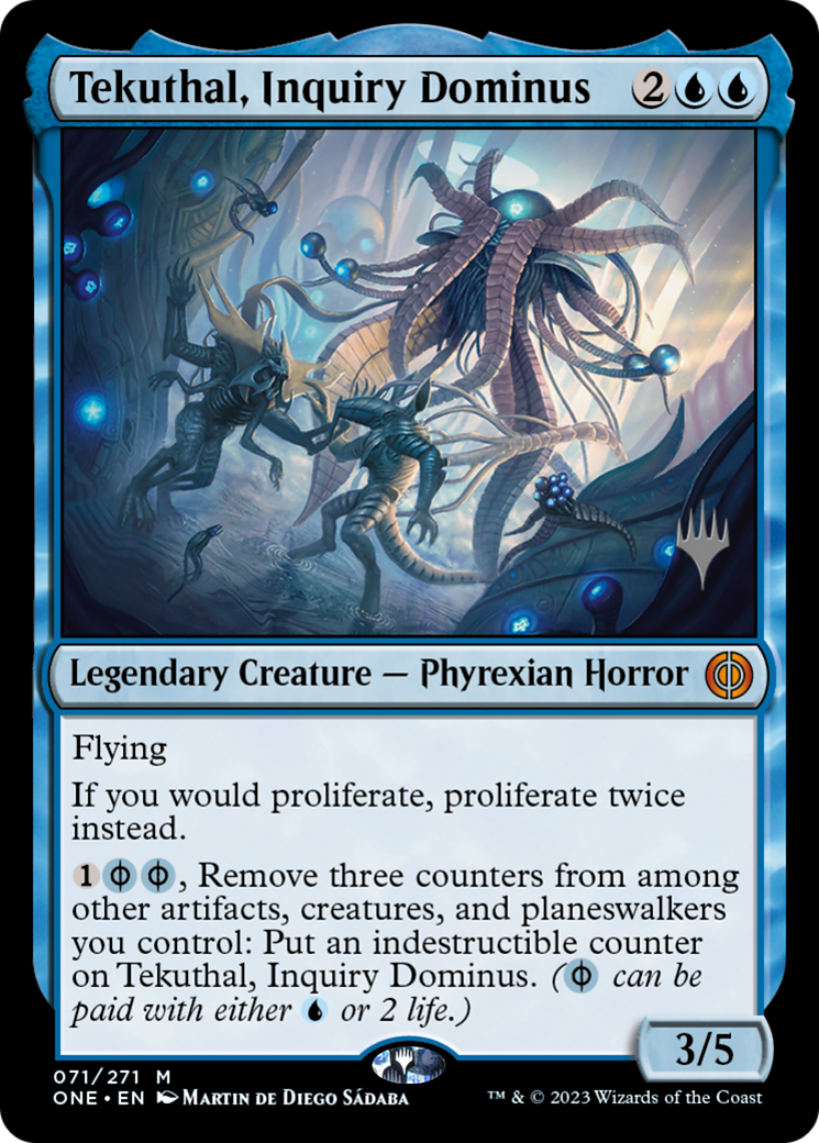 Tekuthal, Inquiry Dominus (Promo Pack) [Phyrexia: All Will Be One Promos] | Gaming Infinity