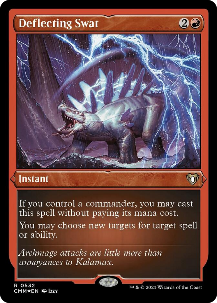 Deflecting Swat (Foil Etched) [Commander Masters] | Gaming Infinity