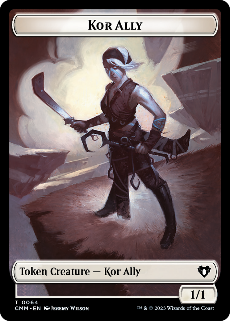 Wall // Kor Ally Double-Sided Token [Commander Masters Tokens] | Gaming Infinity