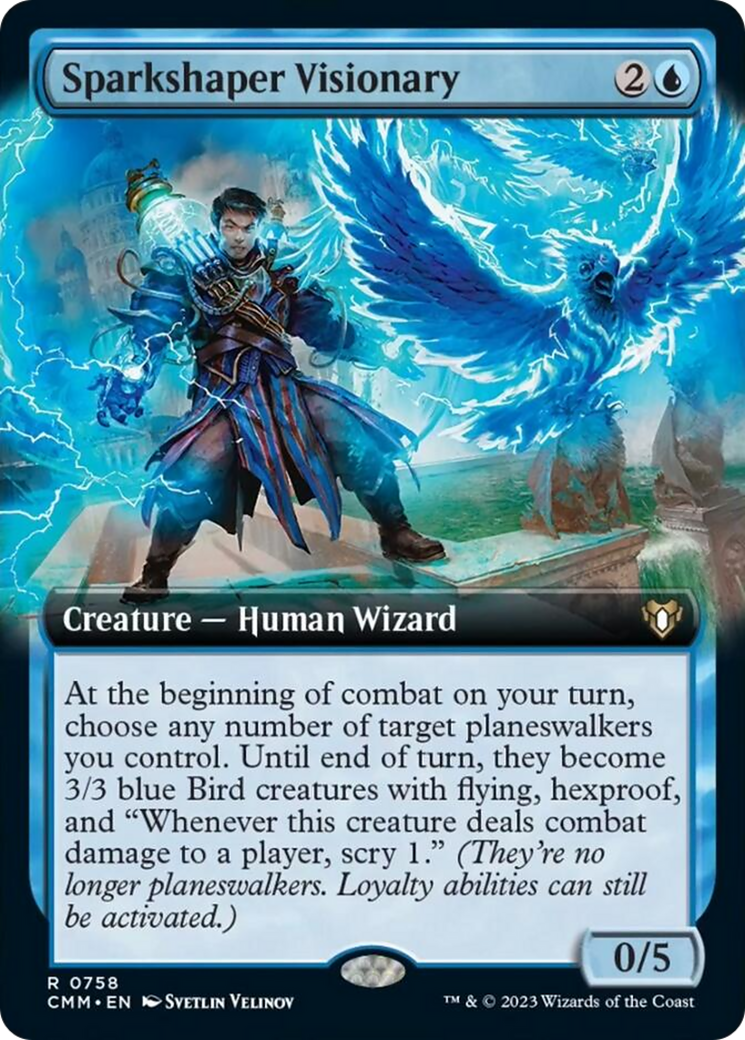 Sparkshaper Visionary (Extended Art) [Commander Masters] | Gaming Infinity