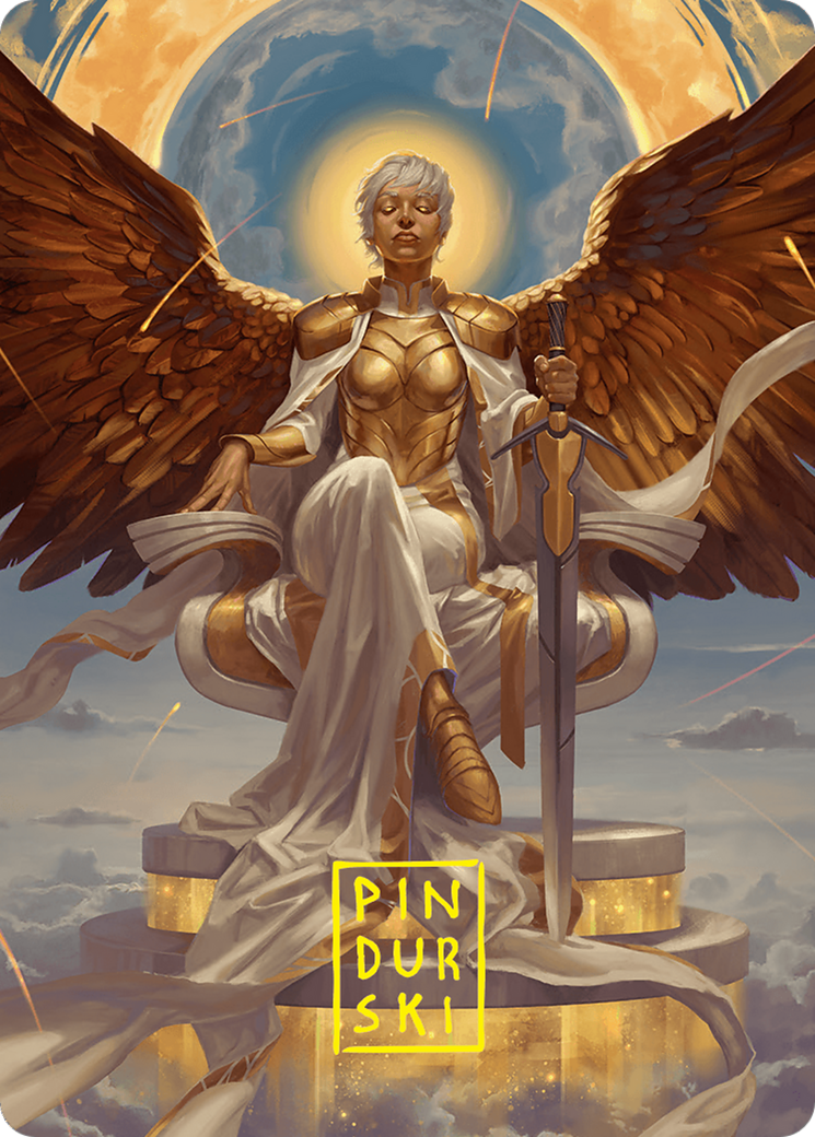 Herald of Eternal Dawn Art Card (27/54) (Gold-Stamped Signature) [Foundations Art Series] | Gaming Infinity