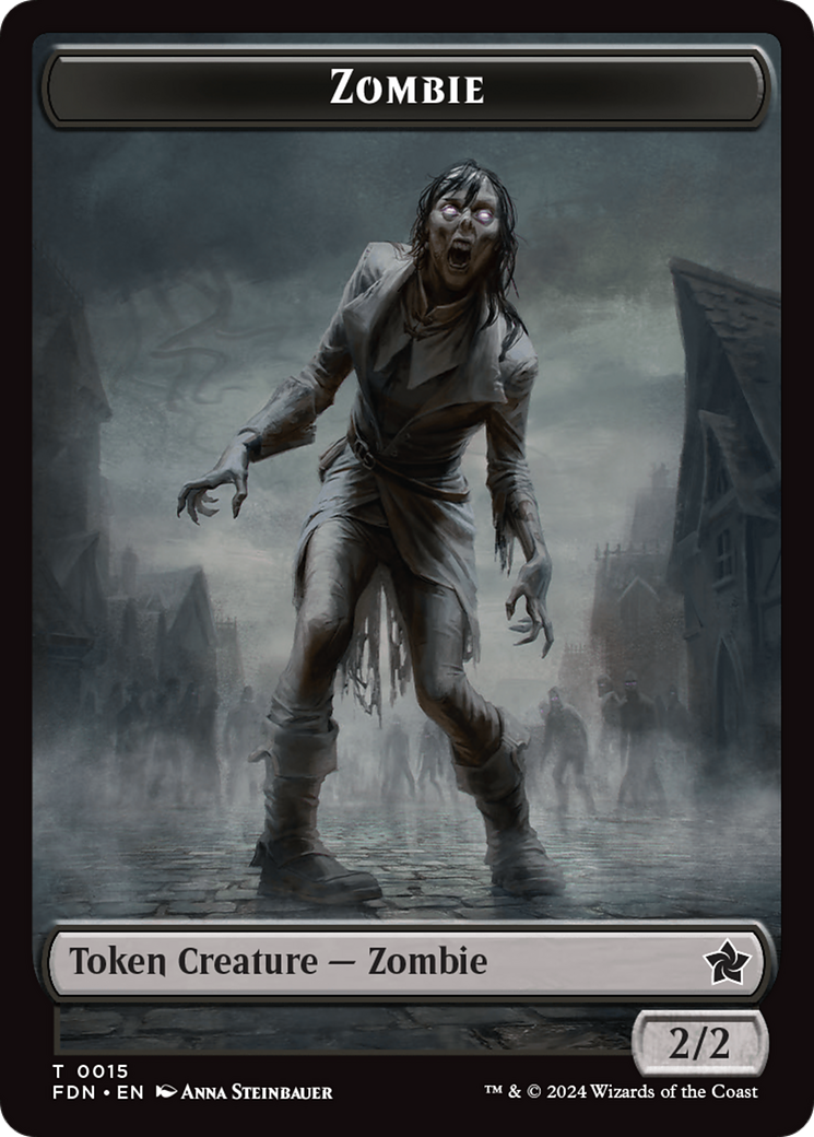 Rat (0014) // Zombie Double-Sided Token [Foundations Tokens] | Gaming Infinity