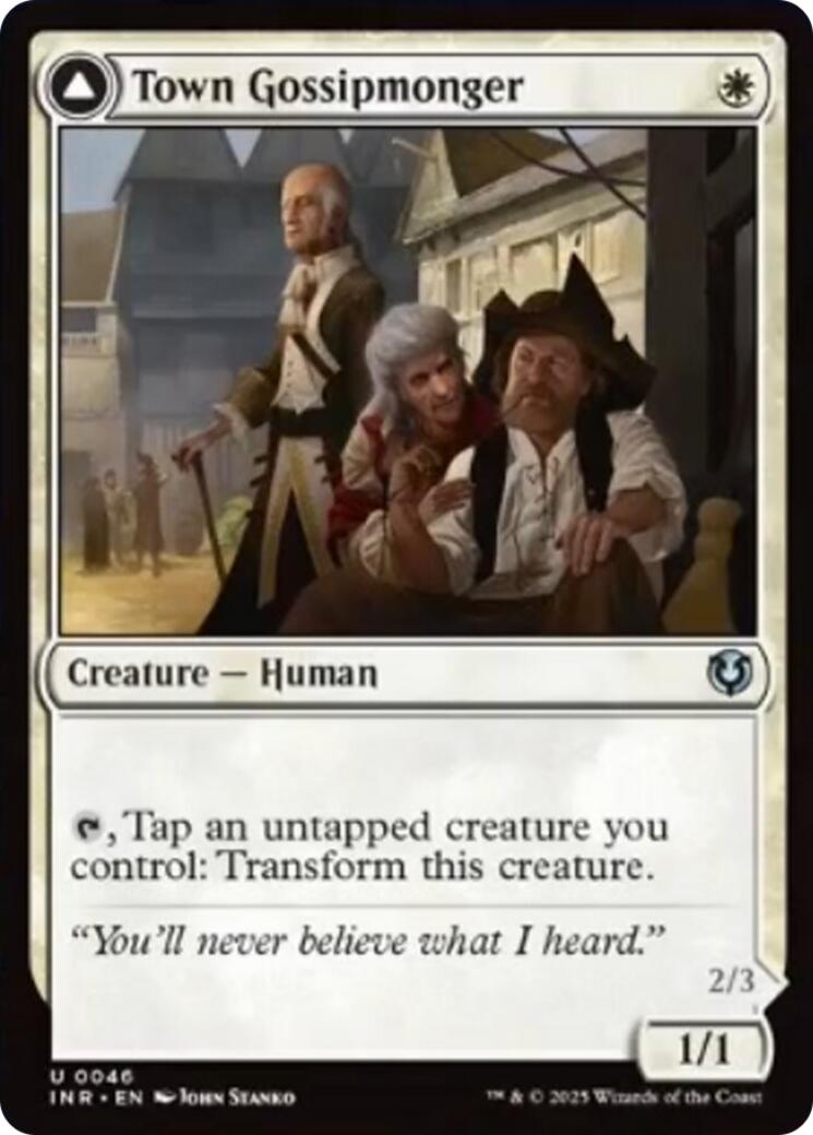 Town Gossipmonger // Incited Rabble [Innistrad Remastered] | Gaming Infinity