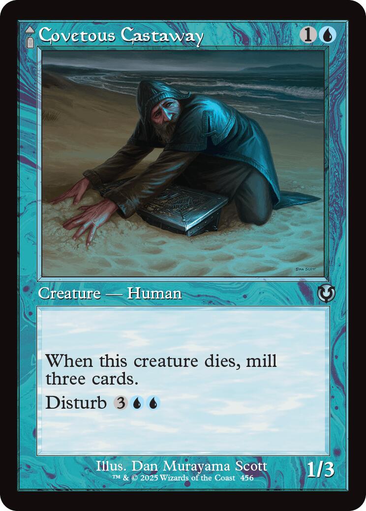 Covetous Castaway // Ghostly Castigator (Retro Frame) [Innistrad Remastered] | Gaming Infinity