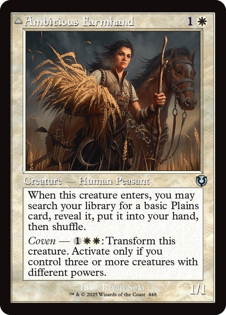 Ambitious Farmhand // Seasoned Cathar (Retro Frame) [Innistrad Remastered] | Gaming Infinity