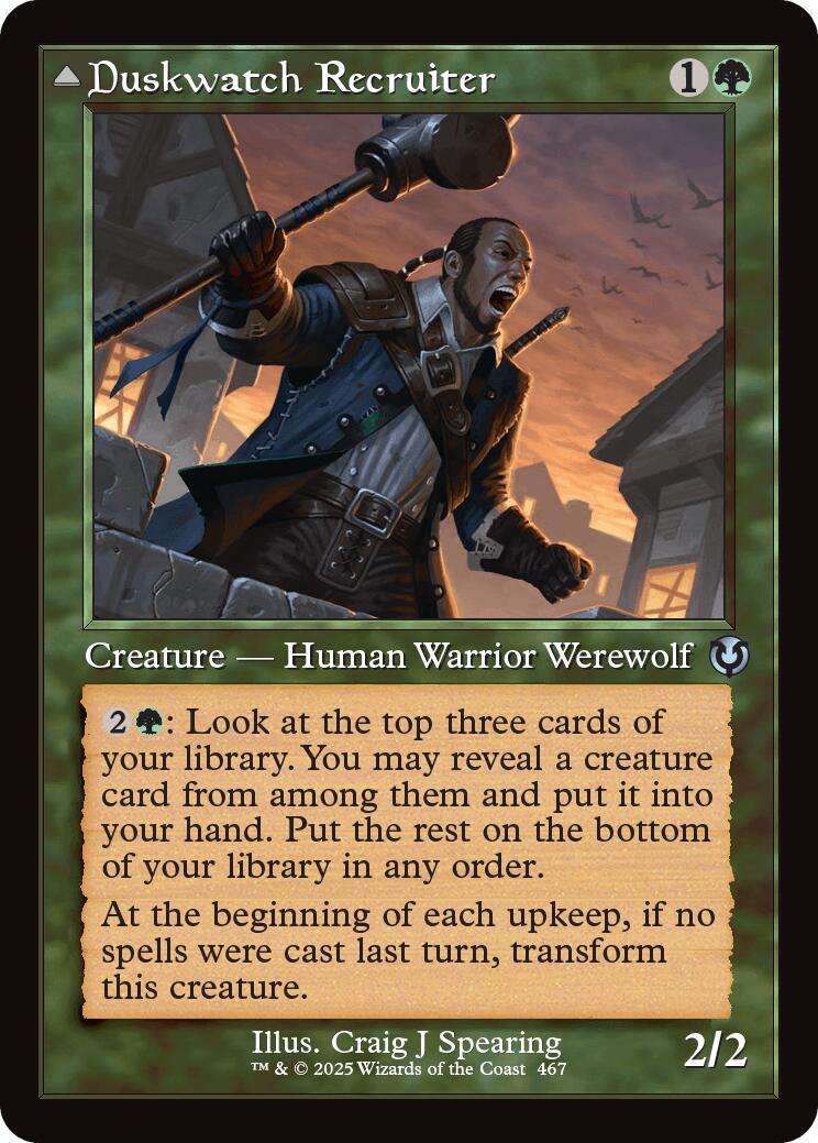 Duskwatch Recruiter // Krallenhorde Howler (Retro Frame) [Innistrad Remastered] | Gaming Infinity