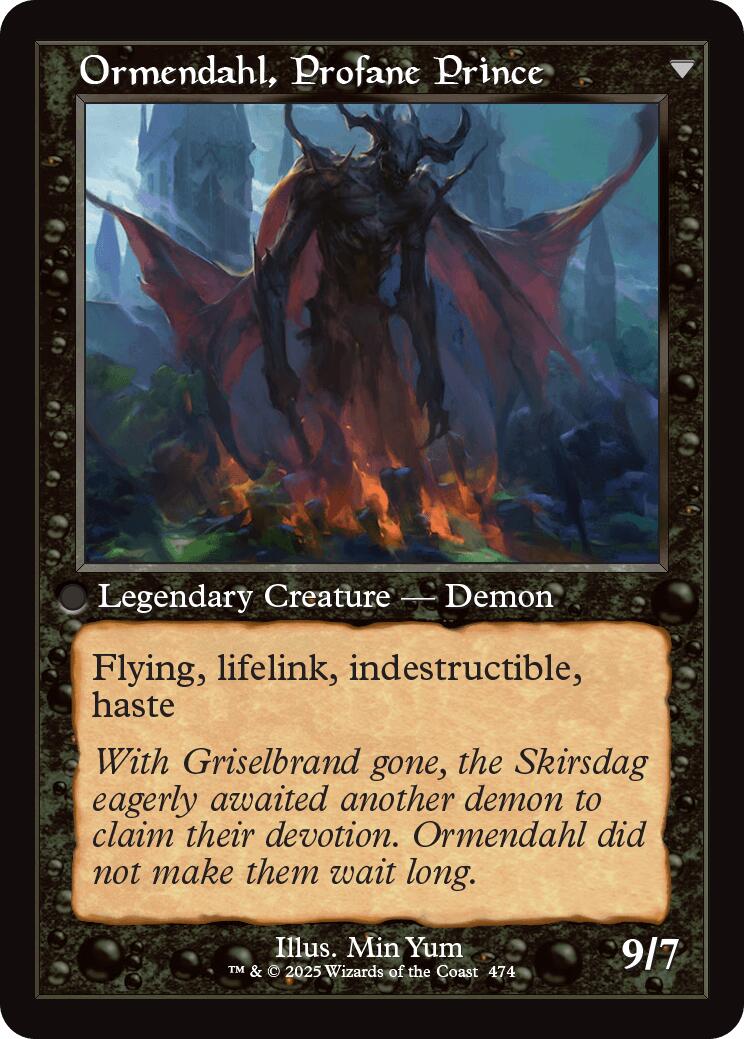 Westvale Abbey // Ormendahl, Profane Prince (Retro Frame) [Innistrad Remastered] | Gaming Infinity