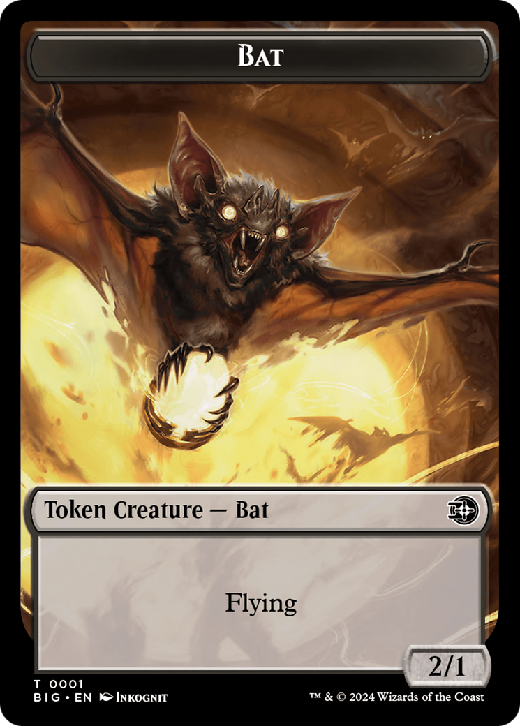 Bat Token [Outlaws of Thunder Junction: The Big Score Tokens] | Gaming Infinity