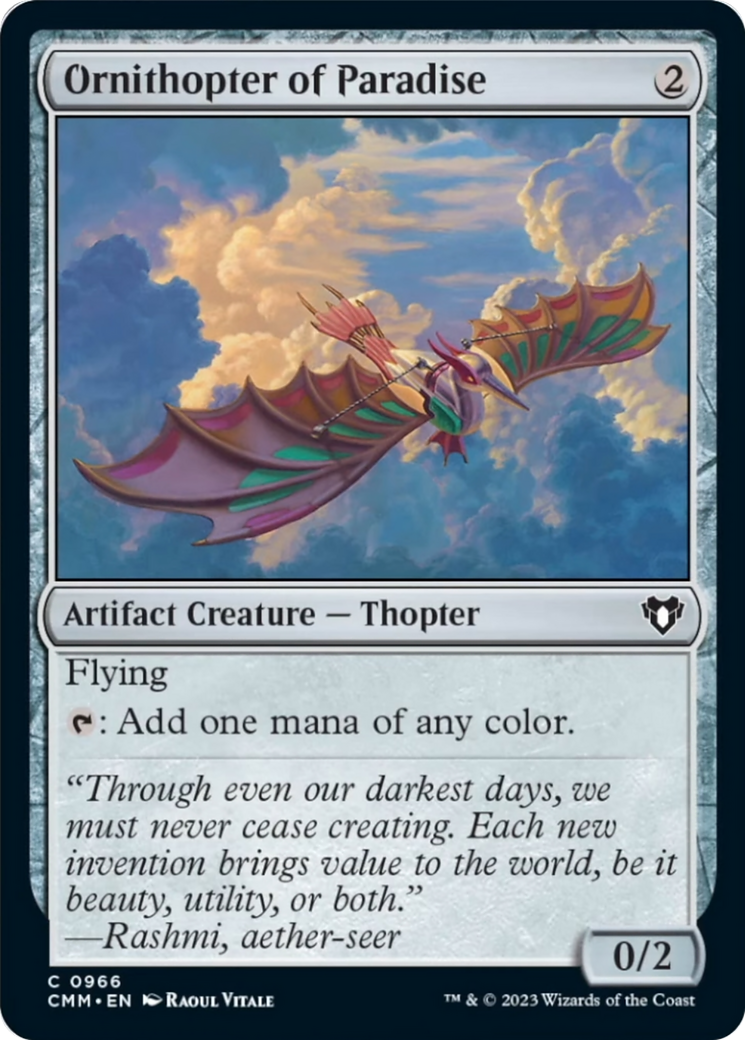 Ornithopter of Paradise [Commander Masters] | Gaming Infinity