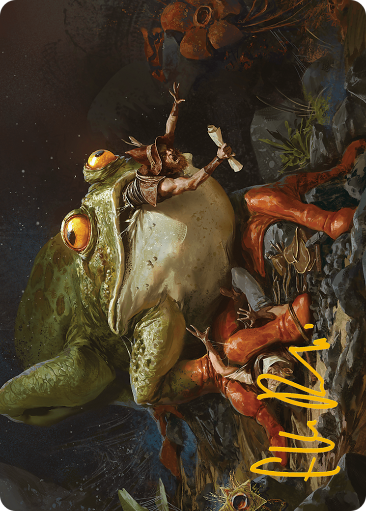 Rampant Frogantua Art Card (Gold-Stamped Signature) [Modern Horizons 3 Art Series] | Gaming Infinity
