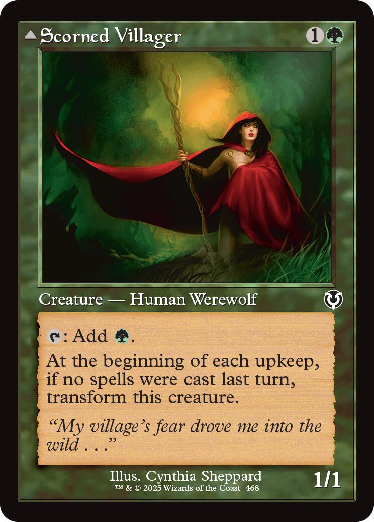 Scorned Villager // Scrounged Scythe (Retro Frame) [Innistrad Remastered] | Gaming Infinity