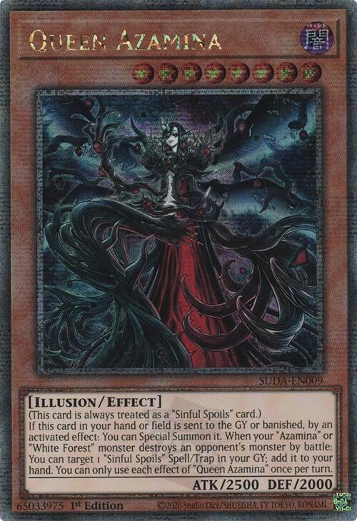 Queen Azamina (Quarter Century Secret Rare) [SUDA-EN009] Quarter Century Secret Rare | Gaming Infinity