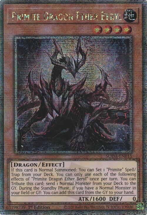Primite Dragon Ether Beryl (Quarter Century Secret Rare) [SUDA-EN015] Quarter Century Secret Rare | Gaming Infinity