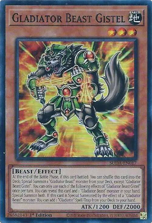Gladiator Beast Gistel [SUDA-EN017] Super Rare | Gaming Infinity
