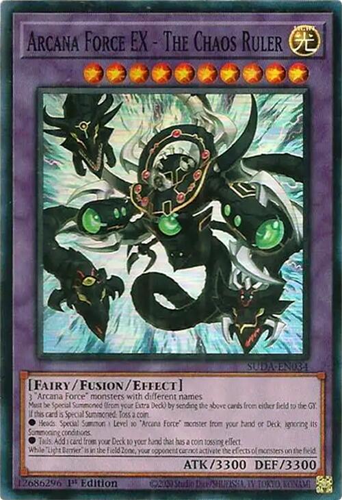 Arcana Force EX - The Chaos Ruler [SUDA-EN034] Super Rare | Gaming Infinity