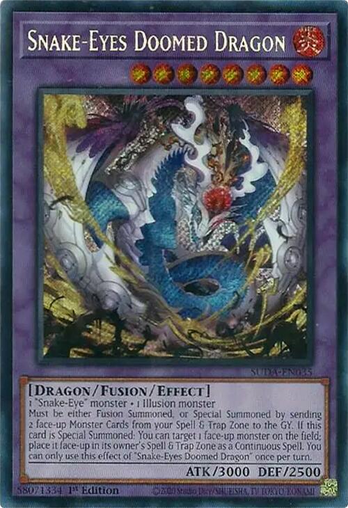 Snake-Eyes Doomed Dragon [SUDA-EN035] Secret Rare | Gaming Infinity