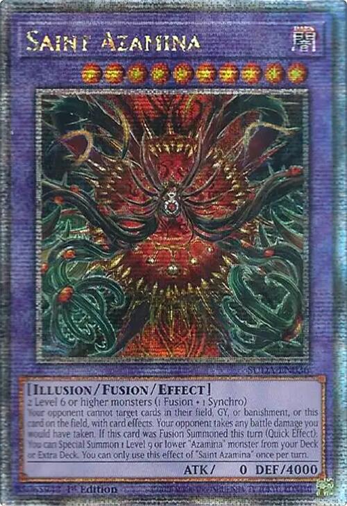 Saint Azamina (Quarter Century Secret Rare) [SUDA-EN036] Quarter Century Secret Rare | Gaming Infinity