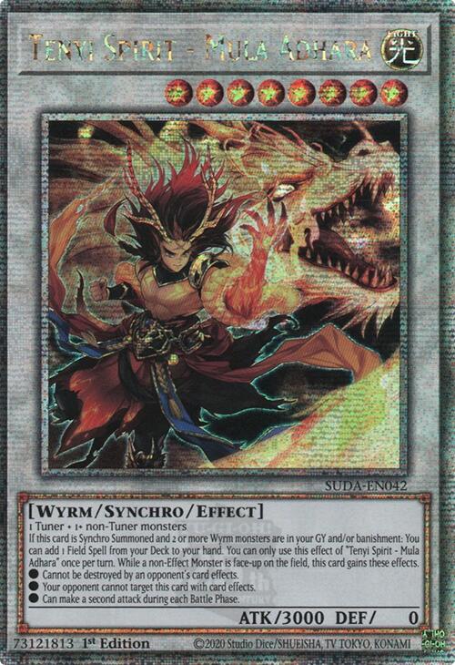 Tenyi Spirit - Mula Adhara (Quarter Century Secret Rare) [SUDA-EN042] Quarter Century Secret Rare | Gaming Infinity