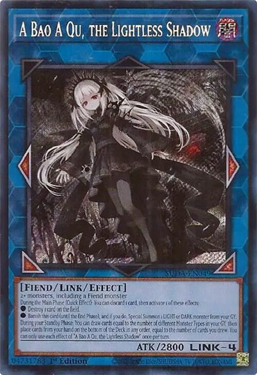 A Bao A Qu, the Lightless Shadow [SUDA-EN049] Secret Rare | Gaming Infinity