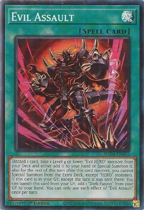 Evil Assault [SUDA-EN052] Super Rare | Gaming Infinity