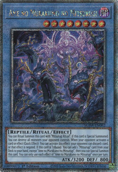 Ame no Murakumo no Mitsurugi (Quarter Century Secret Rare) [SUDA-EN092] Quarter Century Secret Rare | Gaming Infinity