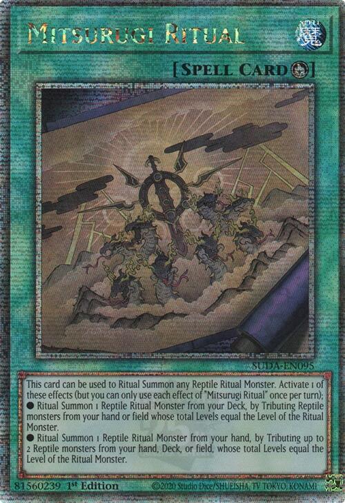 Mitsurugi Ritual (Quarter Century Secret Rare) [SUDA-EN095] Quarter Century Secret Rare | Gaming Infinity