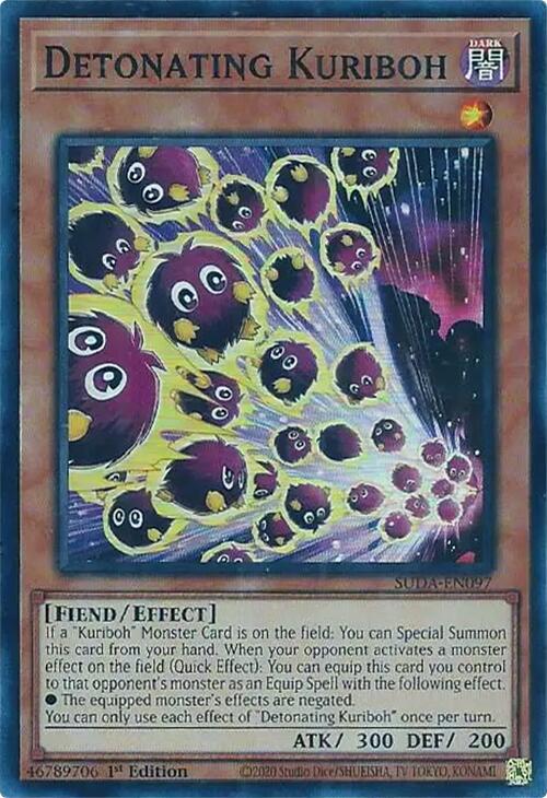 Detonating Kuriboh [SUDA-EN097] Super Rare | Gaming Infinity