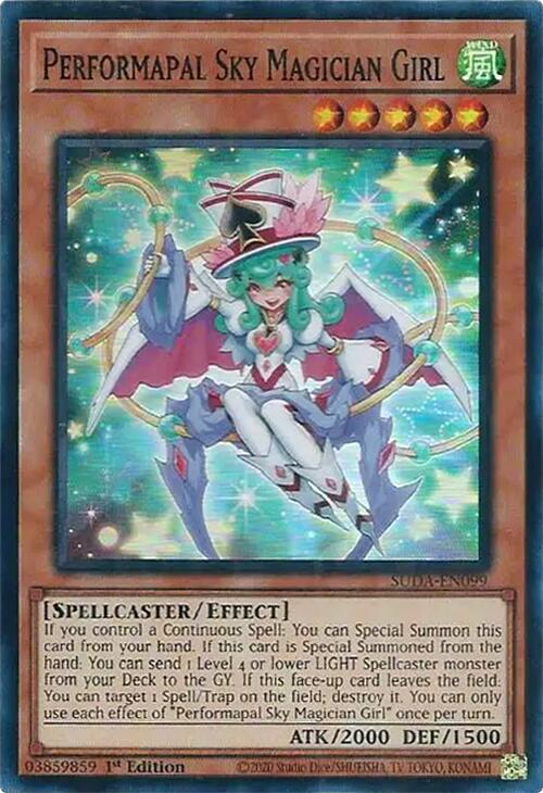 Performapal Sky Magician Girl [SUDA-EN099] Super Rare | Gaming Infinity