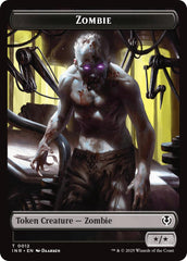 Zombie (0011) // Zombie (0012) Double-Sided Token [Innistrad Remastered Tokens] | Gaming Infinity