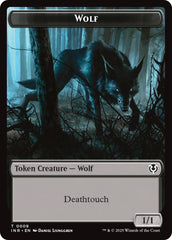 Wolf (0009) // Wolf (0018) Double-Sided Token [Innistrad Remastered Tokens] | Gaming Infinity