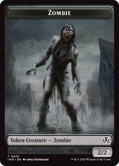 Zombie (0010) // Blood Double-Sided Token [Innistrad Remastered Tokens] | Gaming Infinity