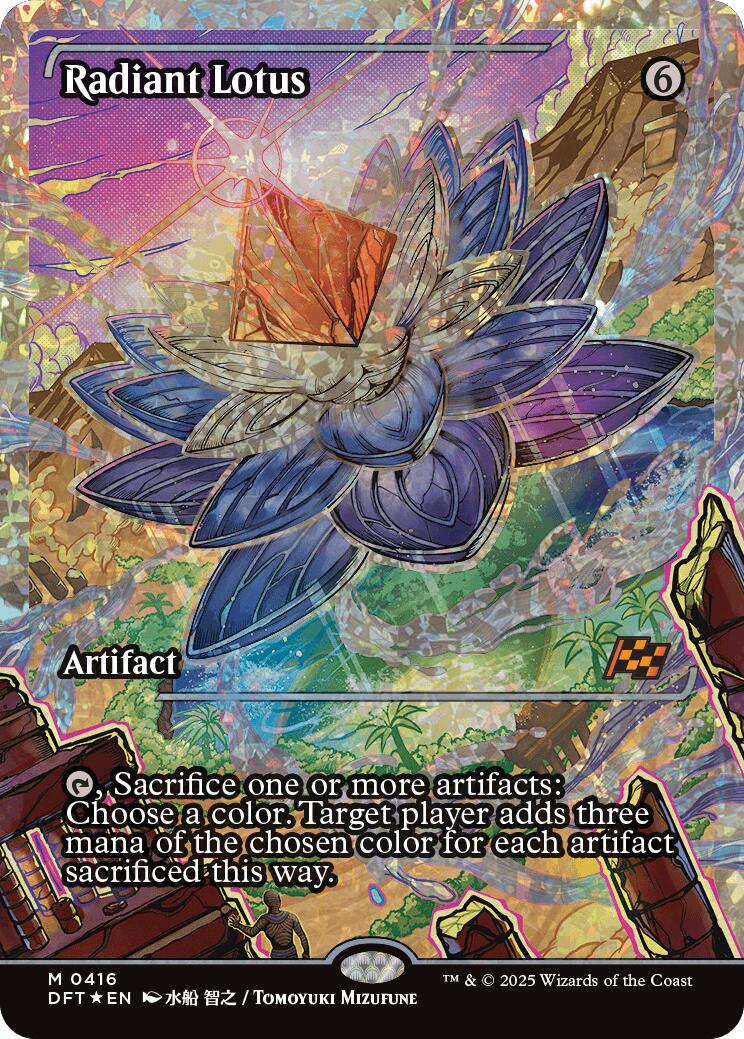 Radiant Lotus (Showcase Fracture Foil) (Japanese) [Aetherdrift] | Gaming Infinity